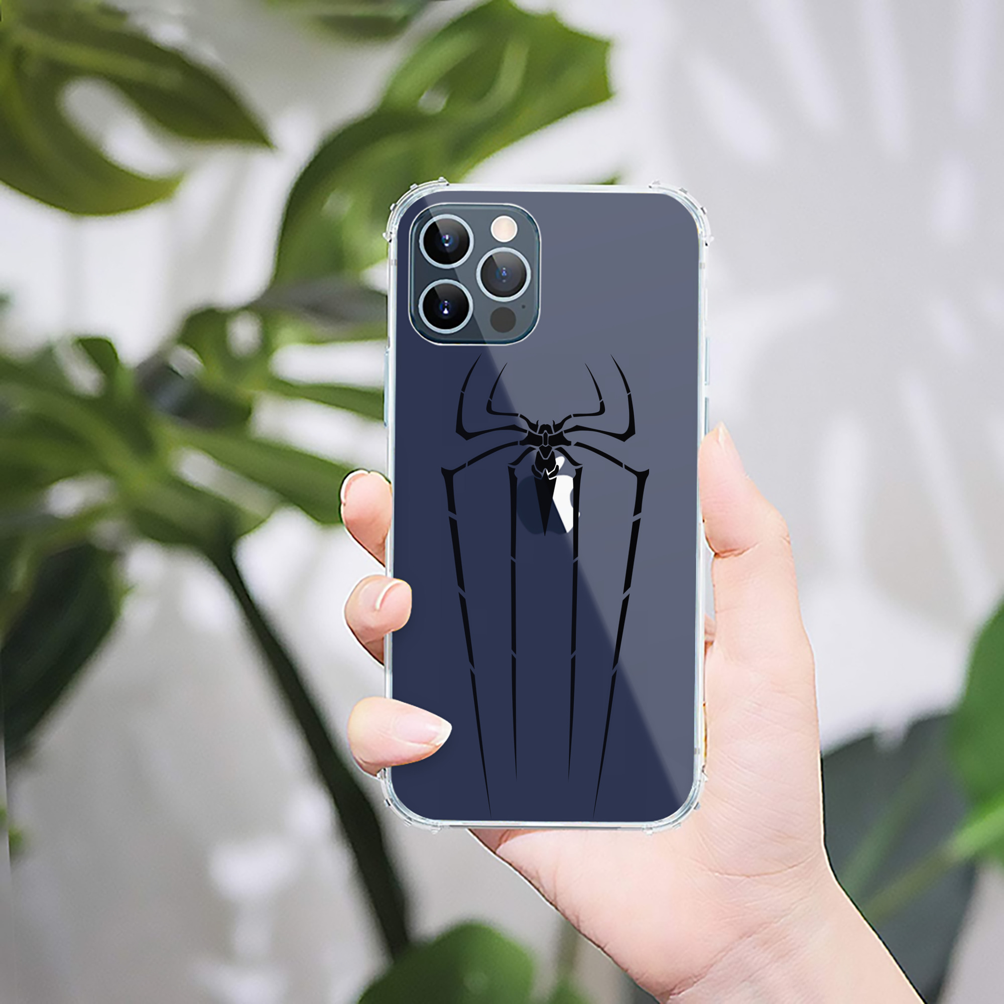 （画像用） Spider Man スパイダーマン 【iPhone 12シリーズ対応】透明スマホケース（クリアソフトケース）